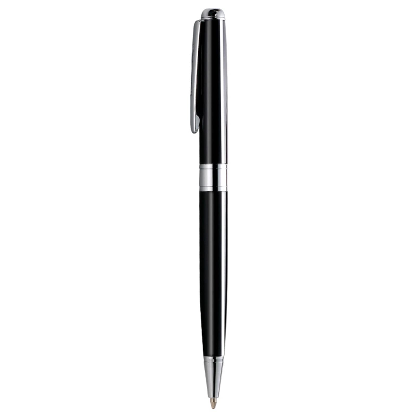 Yangly Women's Black Metal Ballpoint Pen Sturdy Pen Clip Business Signing Pen Refillable Guest Sign-In Pen For Hotel Restaurant Reception