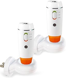 Emergency LED Light, Rechargeable LED Flashlight for Home, Multi-Function Sensing Portable Flashlights, for Emergency Situations, Power Failure, Out travel, Storm, Tornado. (2pcs)