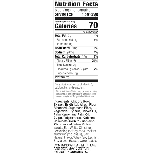 Fiber One 70 Calorie Soft-Baked Bars, Cinnamon Coffee Cake, 6 Bars, 5.34 oz - Thumbnail 2