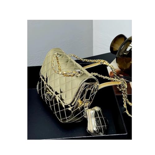 LingEva Genuine Leather Quilted Bag Patent Flap Bag with a Star Purse3