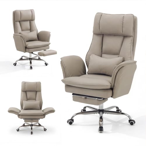 Image of HUBSON Big and Tall Office Chair, Khaki