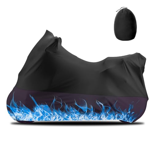 Housse de moto pour éviter les rayures Erato bâche textile souple bleu flamme