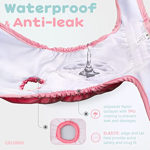 Calhnna Washble Dog Diapers Female - 4 Pack Highly Absorbent Reusable Dog Period Diaper Female Doggie Diapers For Heat Cycle Solid Xs #TOP2