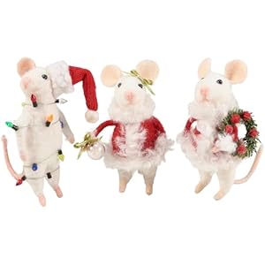 Primitives by Kathy Claus Family Mice Critter Set