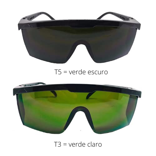 Kit 2 Óculos de Proteção contra Raio Laser IPL verde T5 e T3