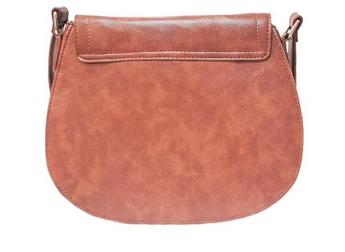 Generic Calvilla Crossbody Bag with PU Leather, Brown, Spacious Interior, Perfect for Daily Use2