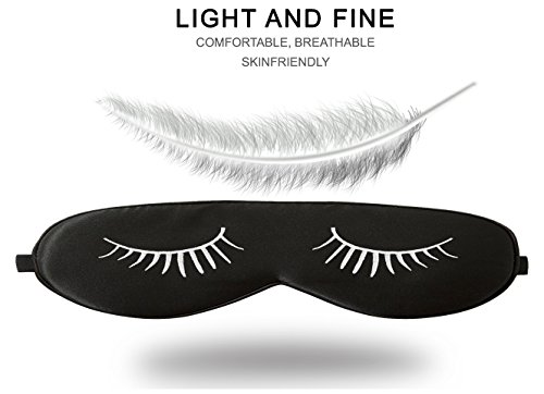 Fitglam-Natural-Silk-Sleep-Mask-Cute-Sleeping-Mask-Eye-Mask-Eye-Cover-for-Travel-Nap-and-Meditation-Blindfold-with-Adjustable-Strap-for-Men-Women-and-Kids-2-Packs