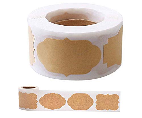 300 pièces d'autocollants d'étiquettes en papier cadeau, 3 formes d'autocollants d'étanchéité de bouteille d'huile essentielle (jaune) pour la décoration et l'artisanat faits à la main Cover