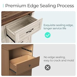 Linsy home farmhouse 6 drawers dresser chests for bedroom wood dresser wide chest of drawers storage dressers organizer for bedroom living roomhallway sgs certified  urban country home decor