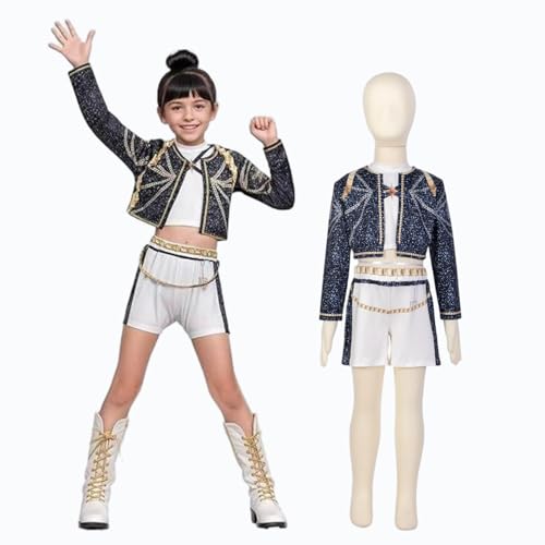 Hunters R-umi Anime Cosplay Costume Disfraces Cosplay Halloween Para Niñas, Disfraces Elegante Para Cantantes Pop Costumes Character Fancy Dress Up Uniform Outfits Full Set Halloween Carnival Party
