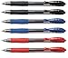 Pilot G2 Penne Retrattile Gel Roller a Sfera 07 Nero Punta Fine, Blu & Rosso, (Confezione 6)