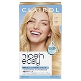 Clairol Nice'n Easy Permanent Hair Dye, 11 Ultra Light Blonde | 100% Gray Coverage | Long‑Lasting, Natural‑Looking Color & Shine |Pack of 1