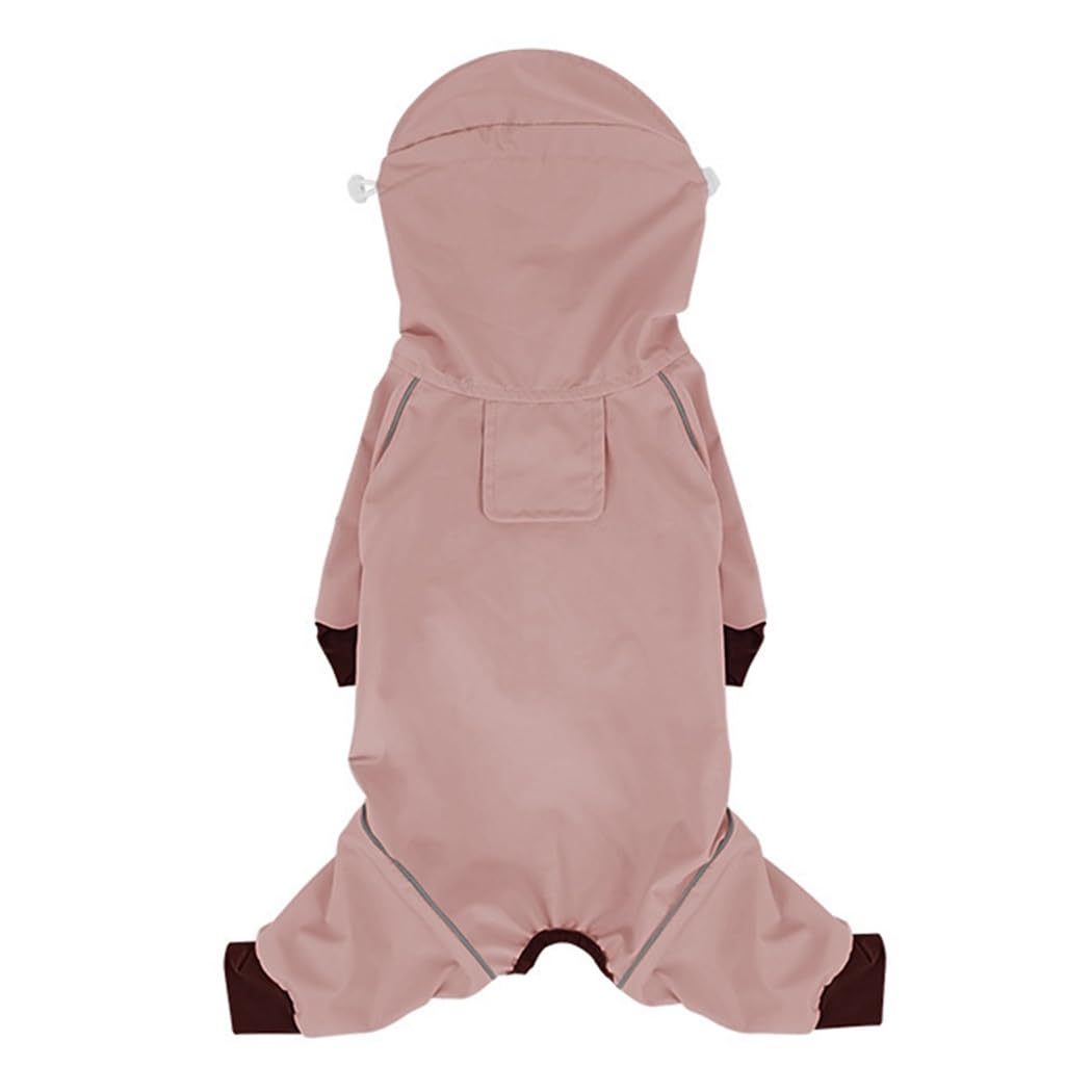 Veste réfléchissante pour chien avec trou laisse et capuche réglable