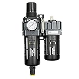 Milton FRL (Piggyback) Air Filter & Regulator w/Lubricator - 3/8