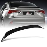 Pspeed Rear Spoiler fit for IS200t Sedan Base/F Sport 2016 2017, for Lexus IS300 Sedan Base/F Sport 2016-2020, for Lexus IS350 Sedan Base/F Sport 2014-2020 Duckbill Gloss Black Rear Wing Trunk Spoiler