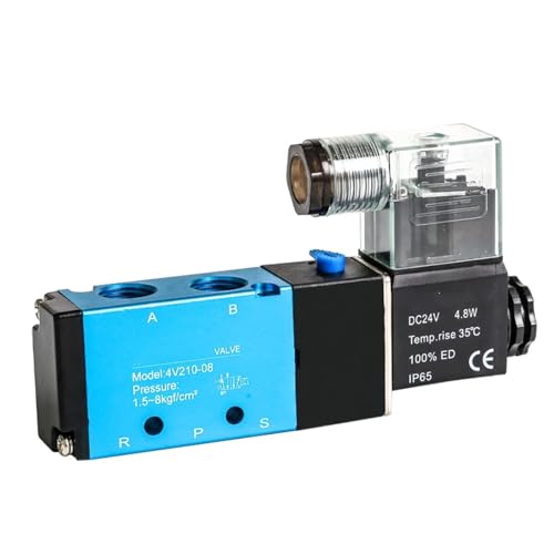 Électrovanne pneumatique 4V210-08 stable et rapide en 24V - 8