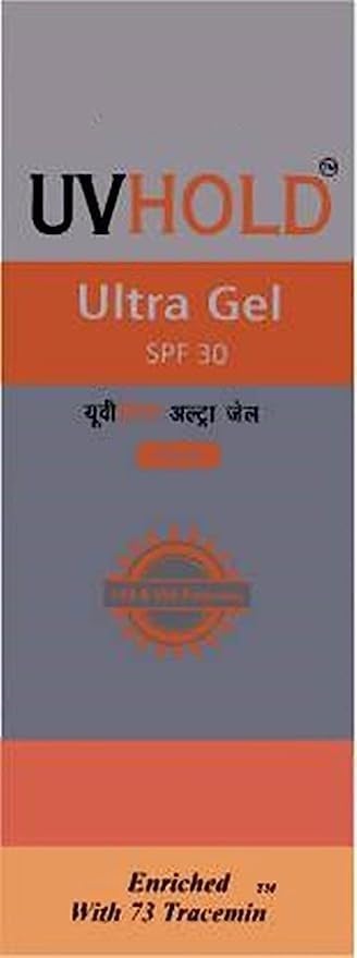 Image of UVHOLD SPF 30 Sunscreen Gel | Broad Spectrum UVA UVB Protection for Daily Sun Care | Non Sticky Formula | 100ml