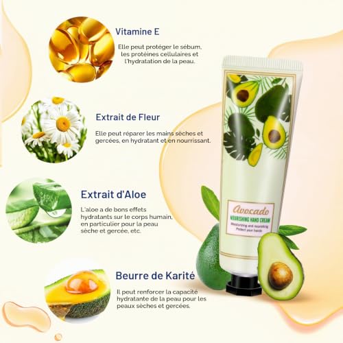 Lot de 40 Tubes de Crème pour les Mains de 30 ml, 10 Parfums, pour Les Mains Normales à Sèches, Idéal Comme Cadeau de Noël, Cadeaux D'invités, Cadeaux de Mariage – vue 2
