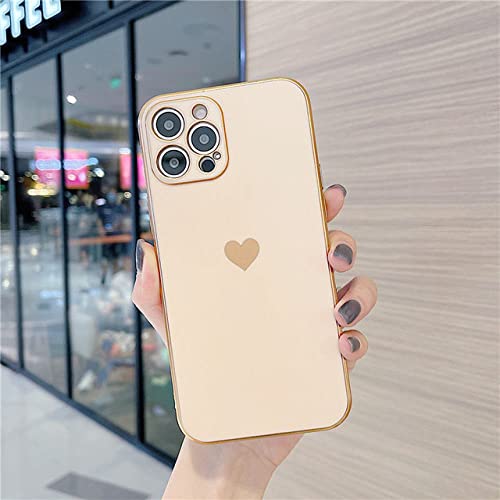 Coque iPhone 11 Pro antichoc brillante motif cœur mignon flexible