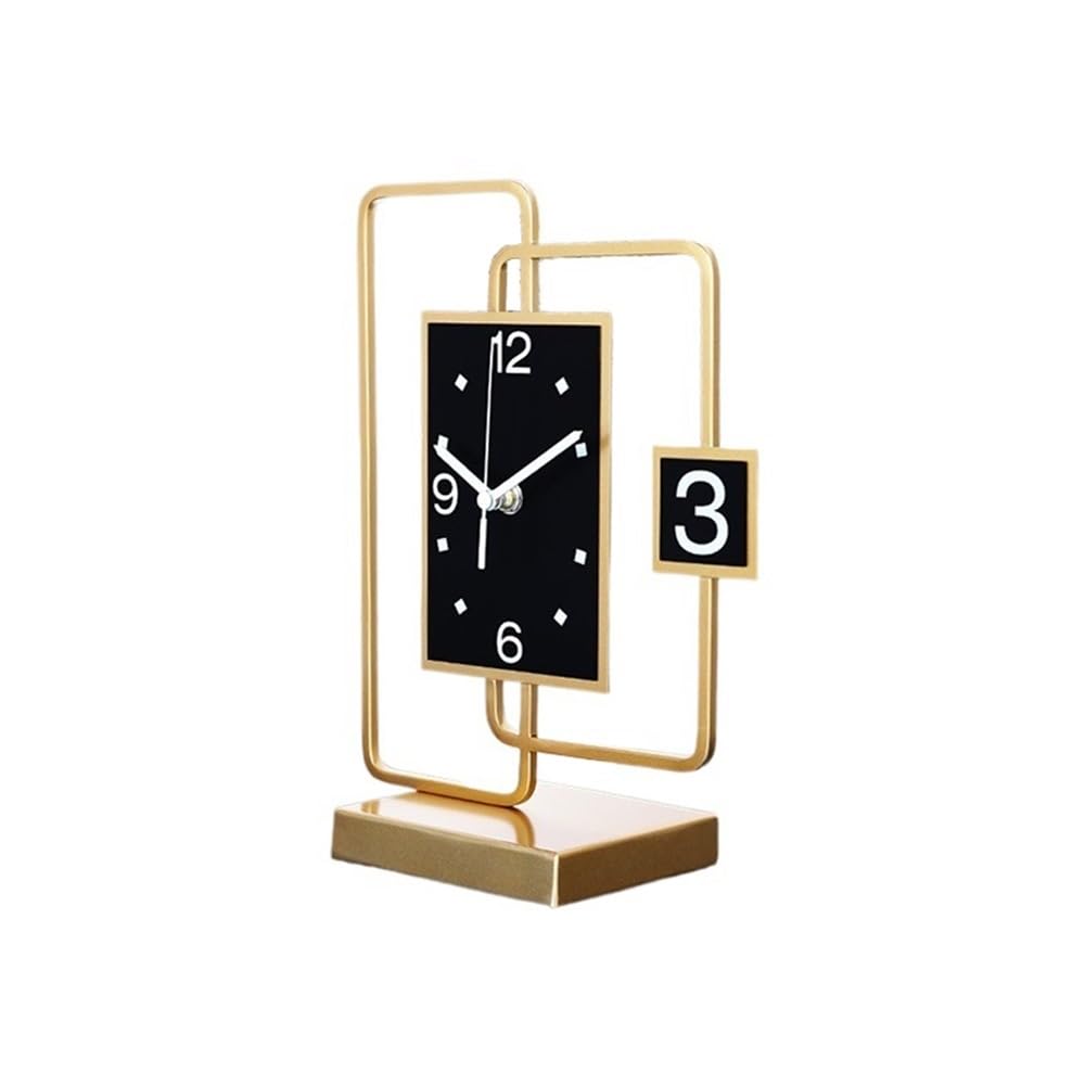 QINGGANG-0224 Mantel Clock Desk Clock Table Living Room Ornaments Home Office Decorative Tabletop