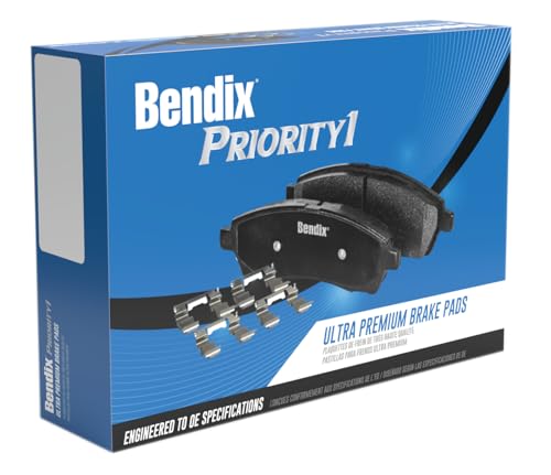 Image of Bendix Priority1 CFC1602 Ceramic Rear Brake Pads for Ford F-150 2020-2012, Lobo 2020-2015, Lincoln Mark LT 2014-2012