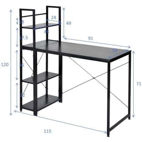 パソコンデスク 左右入替可 収納 両用デスク ハイタイプ ブラウン Amazon.co.jp: パソコンデスク 左右入替可 収納 両用デスク ハイ