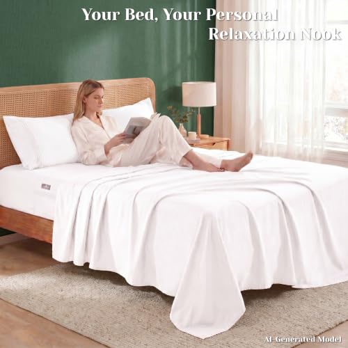 Popfavor Deep Pocket Twin XL Sheet Set, Cooling Bedding with Side Pockets - image 6