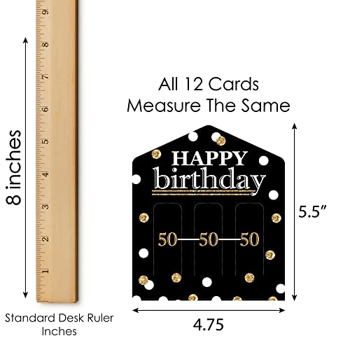 Juego de Cartas Big Dot of Happiness Cumpleaños 50 miniatura 5