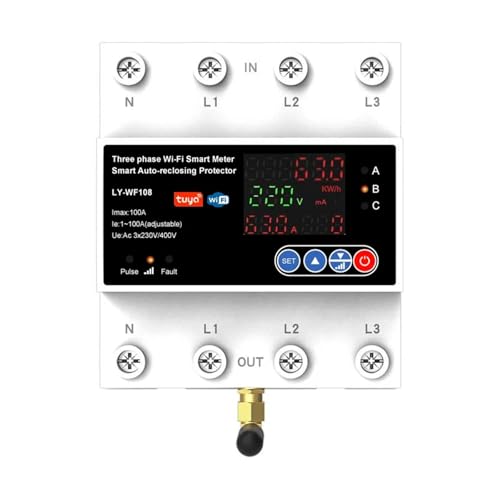 Interrupteur horaire WiFi triphasé 16A pour programmation pompe et recharge