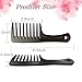 Denlydom Mini Wide Tooth Comb,Detangling Comb Hair Comb Brush for Curlies Portable Care Handgrip Comb Shower Comb Travel Combs for Men Women - Best Styling Comb for Curly,Wet,Dry,Long Hair (Black)