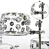 Tom Mount Bracket - Zinc Alloy Drum Rack Clamp, 360 Degree Rotating Support Arm | Percussion Hardware Accessory | Multi Functional Holder Compatible With Most Kit Models Studio Stage Use #4