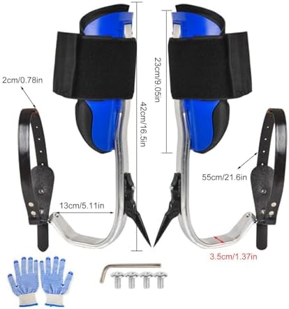 Portable Tree Climbing Spikes | Professional Climbing Gear & Shoes for Palm Trees | Durable Tree Service Equipment for Indoor & Outdoor Use