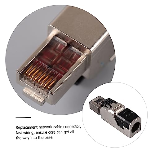 Conector modular ethernet pasante Cat 6 6a protegida jojofuny miniatura 5