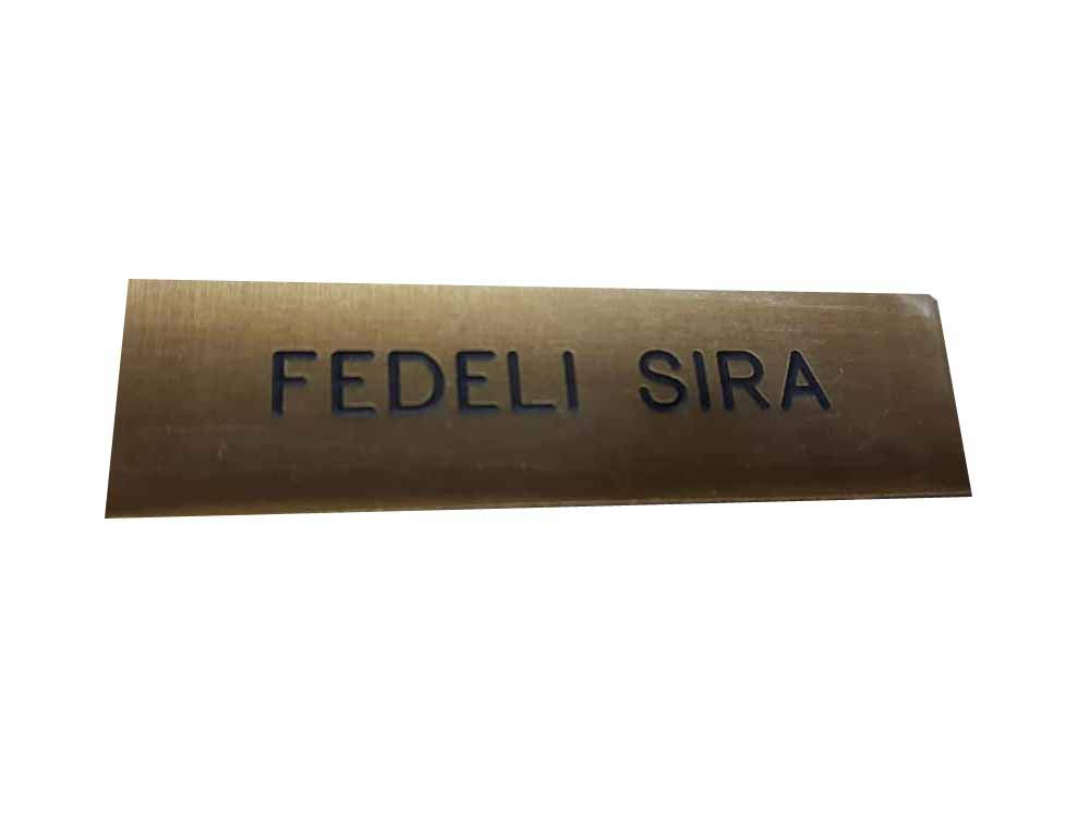 TARGHETTA citofono TRASPARENTE TARGA 1,5x5,5 cm spesso 1mm PLASTICA INCISIONE COMPRESA stampatello FUORIPORTA (2 RIGHI