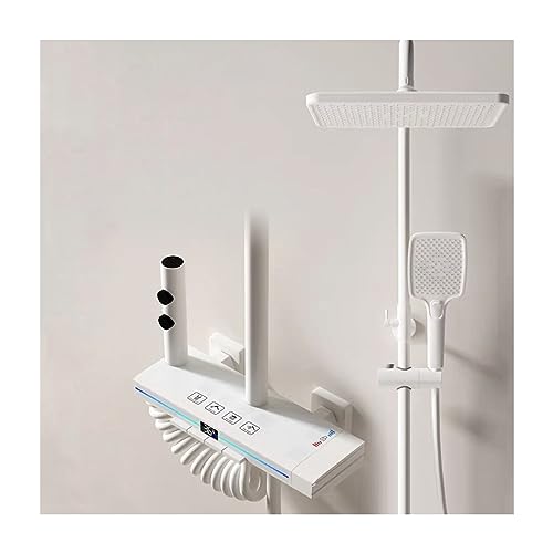 Robinet de douche thermostatique anti-brûlure à affichage digital mural