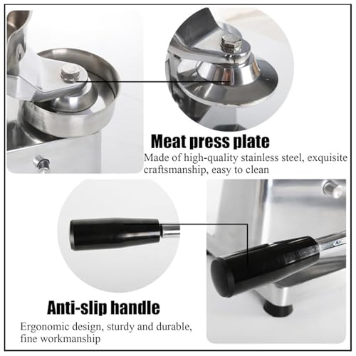 Robuste Hamburgerpresse – Burger-Patty-Maker aus Edelstahl für den gewerblichen Gebrauch, ideal für perfekt geformte Patties jedes Mal 4 Robuste Hamburgerpresse – Burger-Patty-Maker aus Edelstahl für den gewerblichen Gebrauch, ideal für perfekt geformte Patties jedes Mal