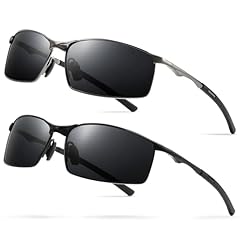 2 Pack: Black/Gray + Gunmetal/Gray