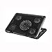 Podstawka Chłodząca Do Laptopa Regulowany Chłodnica Do Laptopa Portable Laptop Cooling Pad Podkładka Pięć Wentylator Turbo Nadaje Się Do Laptopa 12-17 Cali (czarny) Chłodziarka Do Laptopa