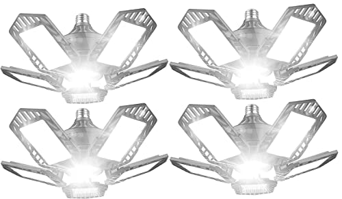160W LED Garage Light - 16500LM Super Bright Deformable Lighting for Garages by BLUERIN