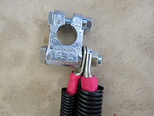 Custom Battery Cables Compatible/Replacement Kit For Ford Superduty F250/F350/Excursion 1999-2003 7.3L Powerstroke 2/0#2298-90 #TOP6