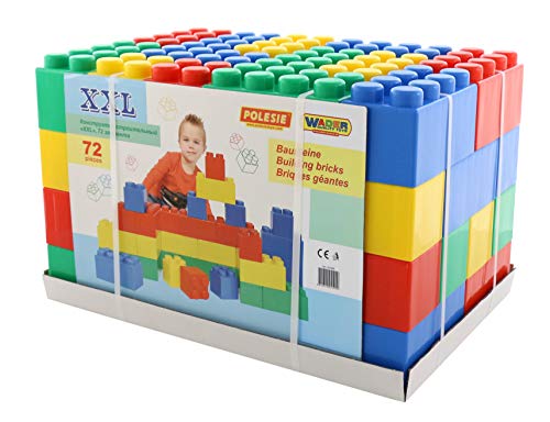 Wader Polesie XXL Bausteine 72-TLG - Kreatives Bauspielzeug, geeignet ab 1...