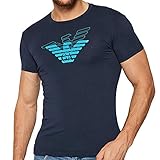 Emporio Armani Herren T-Shirts Pyjama-Oberteil (Top), Marineblau, Mittel