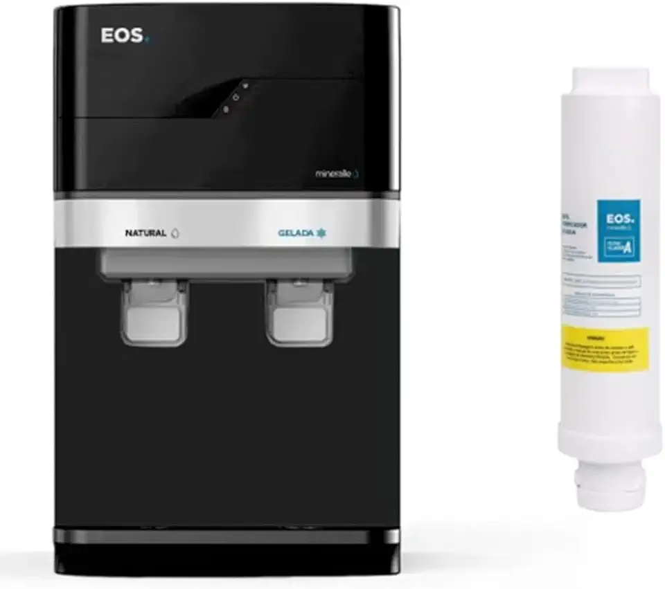 Kit 1 Ano Eos - Purificador de Água Eos Epc01p Mineralle Compressor 110v + Filtro Refil Efp01