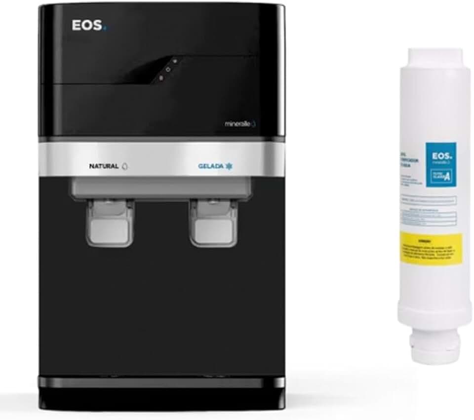 Kit 1 Ano Eos - Purificador de Água Eos Epc01p Mineralle Compressor 110v + Filtro Refil Efp01