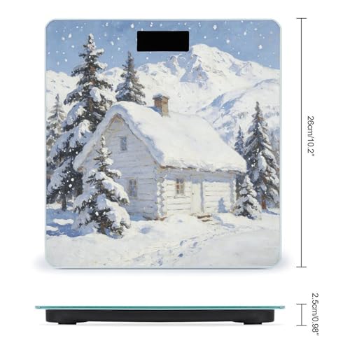 Báscula digital de baño con pantalla LCD y base antideslizante miniatura 2