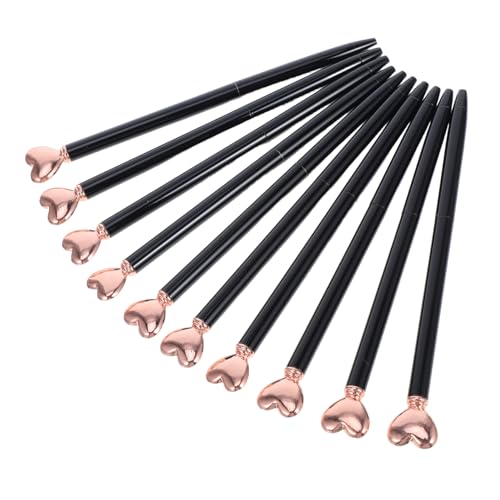 Bolígrafos de corazón para escritura suave, bolígrafos de metal para fiestas