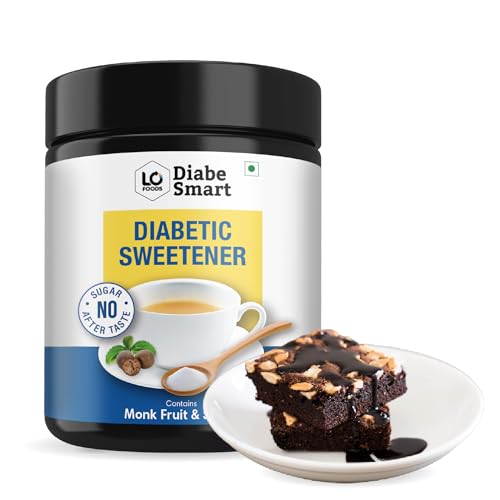 Image of DiabeSmart Diabetic Sweetener 200g| With Monkfruit and Natura Stevia Sugar Free Powder| | No Maltodextrin, No Sucralose| Made for Diabetes| Zero Calories No Aftertaste Ultra Low GI Diabetic Sugar