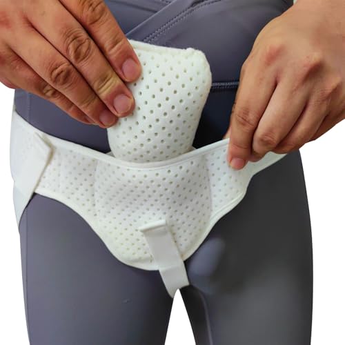 Faja de soporte para hernia inguinal talla L blanca miniatura 3