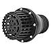 Water Pump Foot Valve Black PVC Low Pressure Flat Check Valve Black 1.5in 2in 2.5in 3in 4in Optional for Fluid Machine Industrial Garden(4in), Various Pumps And Accessories