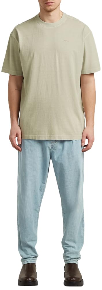 G-Star Raw C.V. Relaxed Base R T T-Shirt, Beige (Kit GD D28588-e517-j105), XS Homme